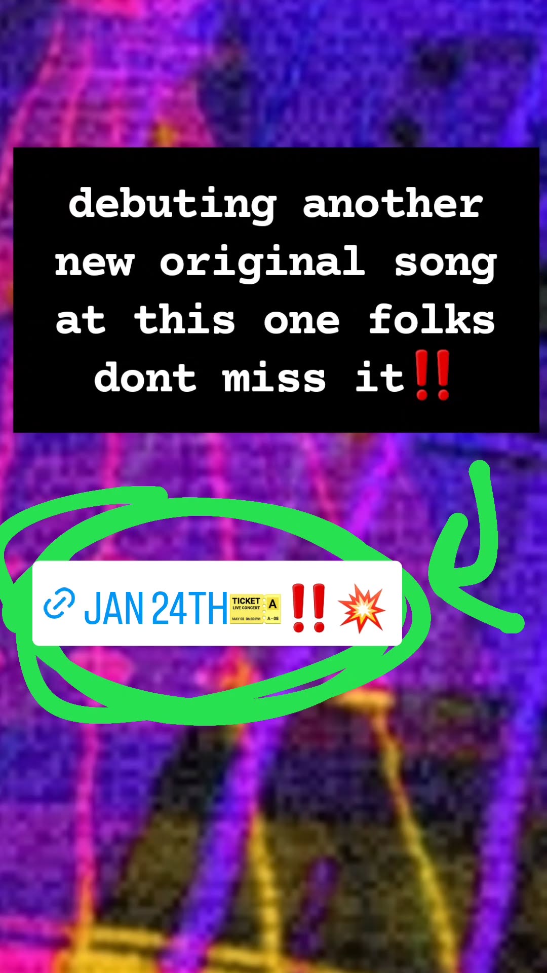 debuting another new original song at this one folks dont miss it‼️