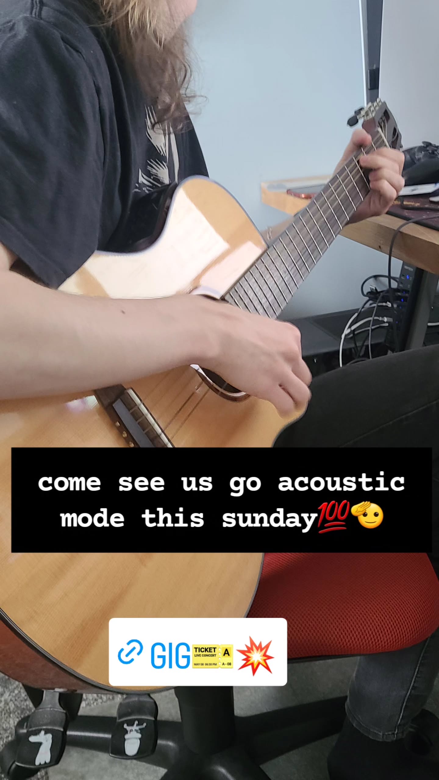 come see us go acoustic mode this sunday💯🫡